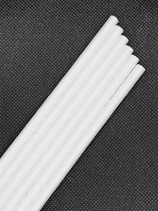 7.75" PLAIN WHITE PAPER STRAWS - 2400 CT (WRAPPED) - Orcas Ocean Straws