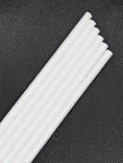7.75" PLAIN WHITE PAPER STRAWS - 4000 CT (UNWRAPPED) - Orcas Ocean Straws