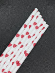 7.75" PAPER STRAWS-RED HEARTH DESIGN - 2400 CT (WRAPPED) - Orcas Ocean Straws