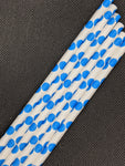 7.75" PAPER STRAWS - BLUE DOT DESIGN - 300 CT (WRAPPED)